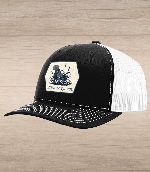 Lab Patch Snap Back Trucker - Black/White