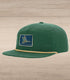 Old School Mallard Patch Snap Back Trucker - Mallard Green/Tan Rope-Struttin Cotton