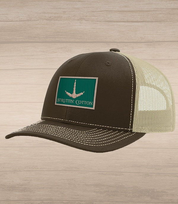 Turkey Track Patch Snap Back Trucker – Brown/Khaki