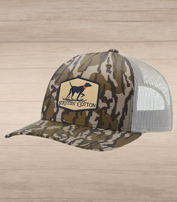 Pointer Patch Snap Back Trucker – Bottomlands/Khaki