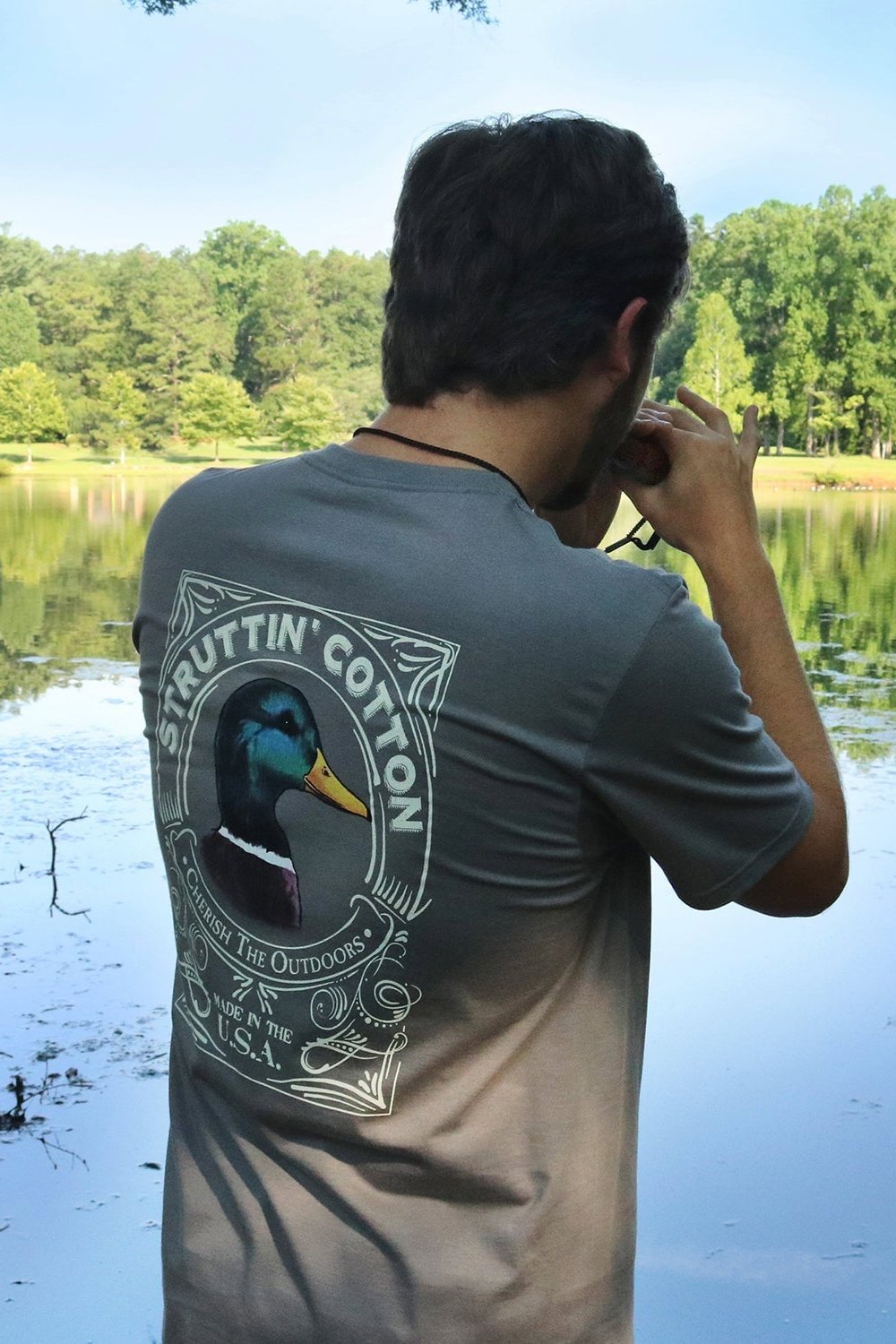 Mallard Cherish The Outdoors T-Shirt-Struttin Cotton