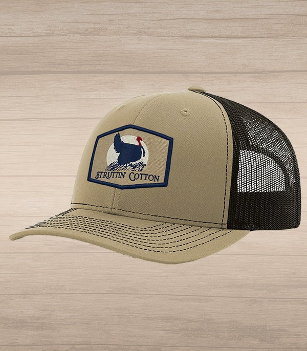 trucker hat with turkey patch