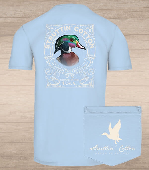 graphic tee with a duck