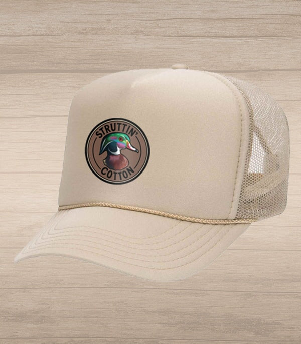 Wood Duck Cherish Trucker Hat - Khaki/Khaki Rope-Struttin Cotton