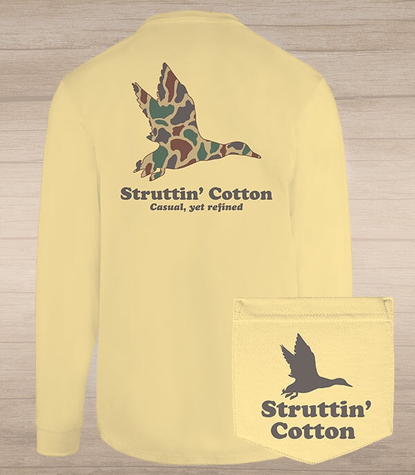 Old School Mallard - Sunshine Yellow-Struttin Cotton