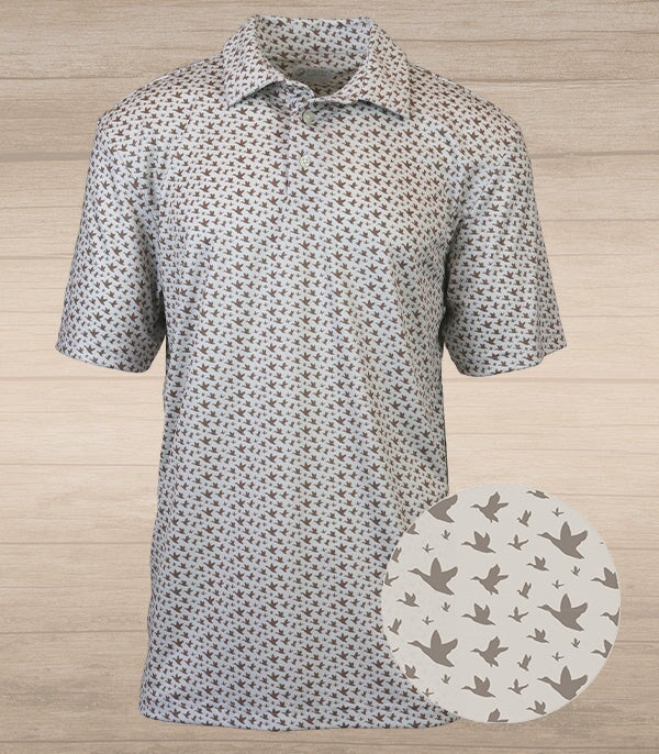Migration Performance Polo - Oyster &amp; Mocha