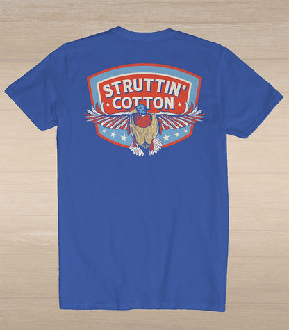 Patriotic Mallard T-Shirt - Nautical Blue
