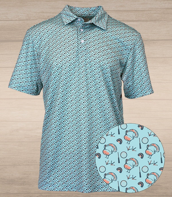 Spring Essentials Performance Polo – Clear Blue