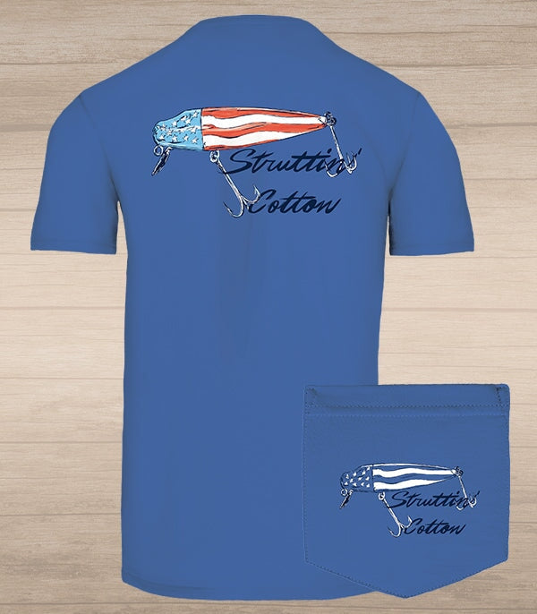Patriotic Lure - Nautical Blue T-Shirt