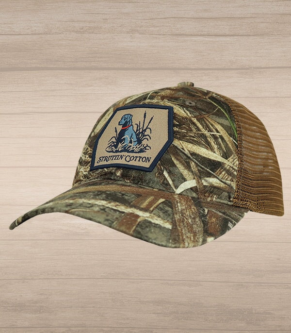 Lab Patch Snap Back Unstructured Camo Trucker - Realtree Max 5/Buck