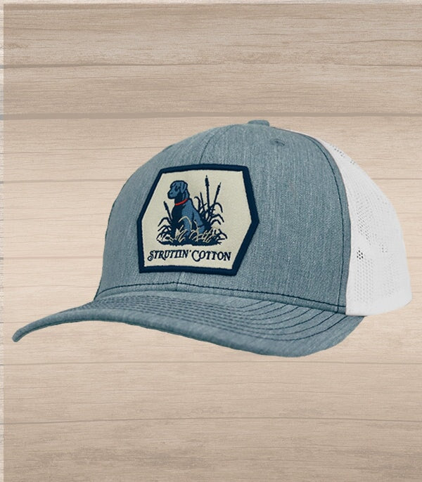 Lab Patch Snap Back Trucker - Heather Grey/White