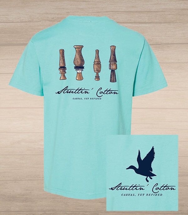 kids graphic tshirt with duck calls