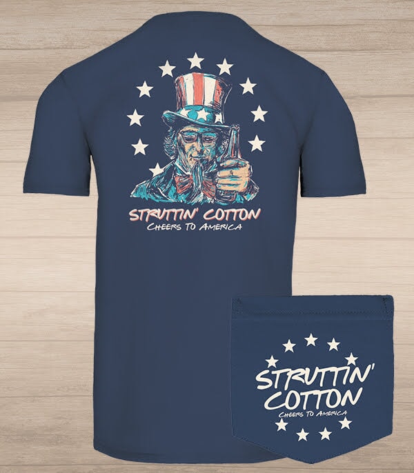 tshirt with cheers to america on it in a graphic