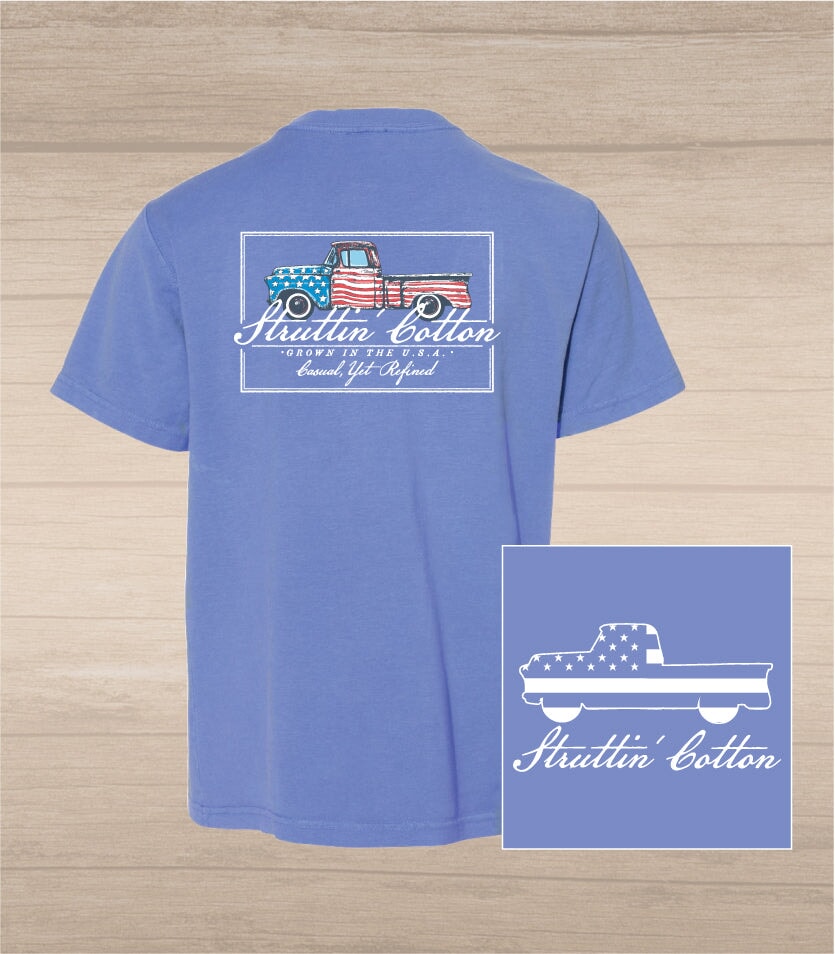 kids graphic t-shirt with a truck